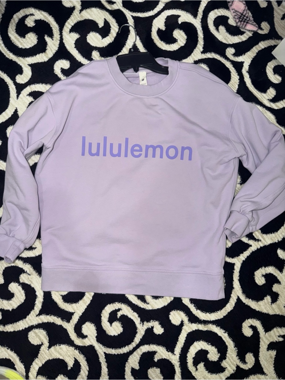 lululemon Athletica Lavender Crewneck Sweatshirt with Logo